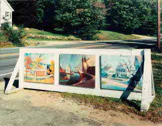 Roadside Painting Display, Route 16 near Stratton NH