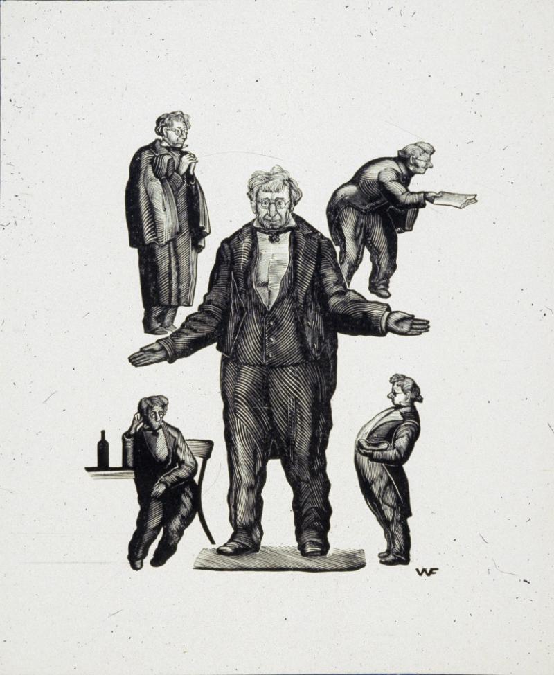 Illustration after A.N. Ostrovskii's "Dokhodnoe Mesto" (Profitable Position)