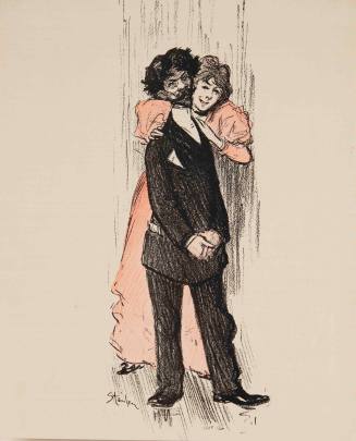 "Ma Femme et moi!" ("My wife and me!"), illustration for the periodical Gil Blas Illustré, April 14, 1895