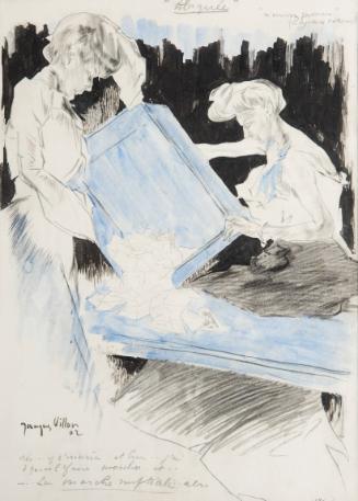 Dumped, illustration #51 for the journal Courrier Français, December 21, 1902