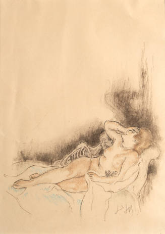 Woman in Bed with Death