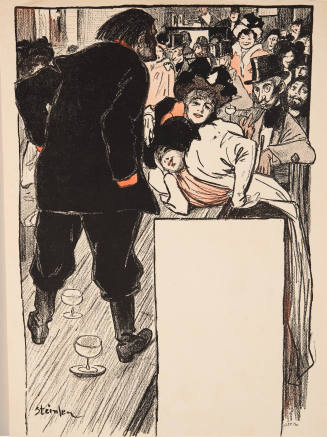"Pièces à dire, Fins de Siècle" par Aristide Bruant, illustration for the periodical Gil Blas Illustré, February 24, 1895, no. 8
