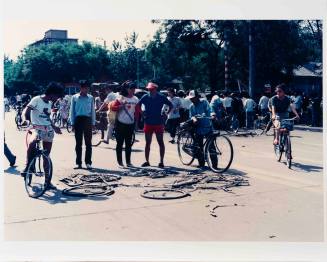 June 4: Tanks Flatten Bicycles from the series Tiananmen Square