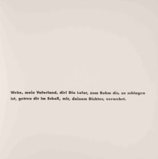 Text page from the portfolio Die Hermannsschlacht