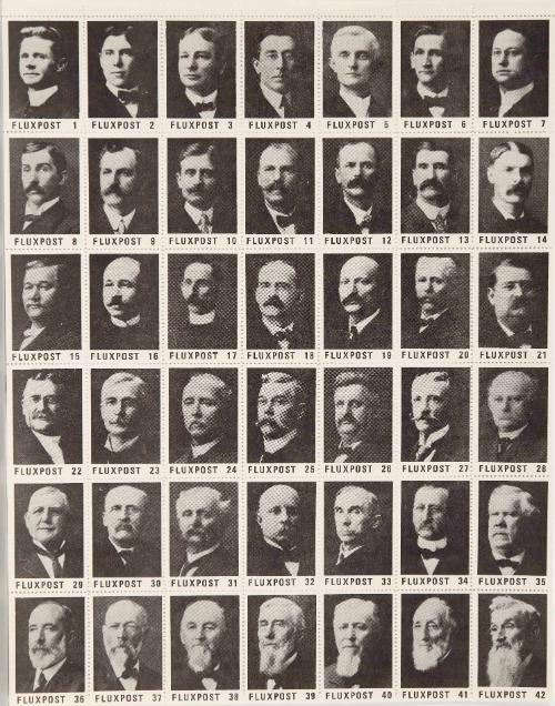 Aging Men Stamp Sheet