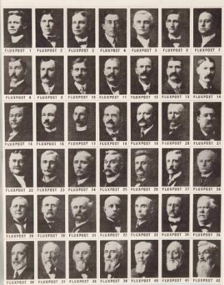 Aging Men Stamp Sheet