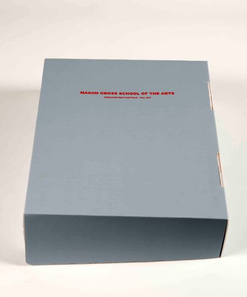 Portfolio box for MGSA Barbara Madsen's Graduate Print Portfolio 2013