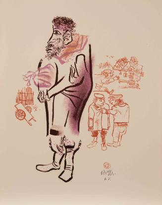 Bearded Man With Package from the portfolio The Shtetl