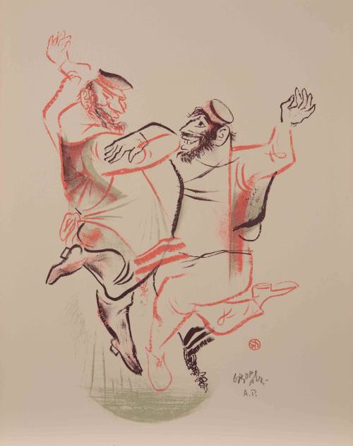 Two Men Dancing II from the portfolio The Shtetl