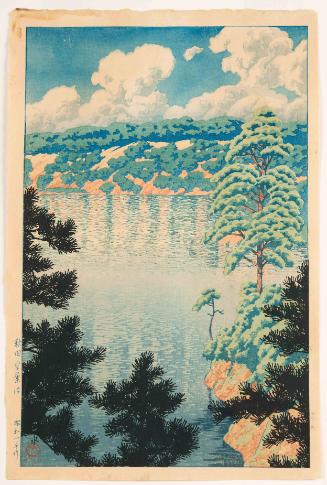 Karasu Marsh, Akita (Akita Karasunuma), from the series Souvenirs of Travel, Third Series (Tabi miyage dai sanshu)