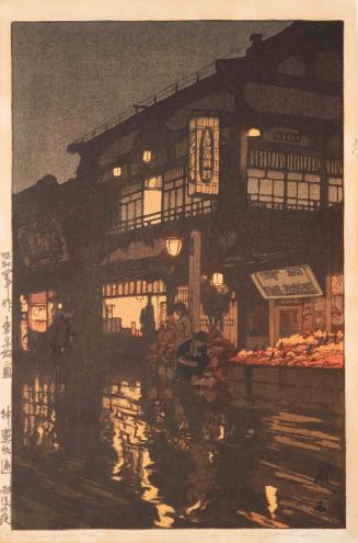 Kagurazaka dori, from the series Twelve Scenes of Tokyo