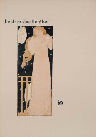 Frontispiece for La damoiselle élue (the Blessed Damsel)