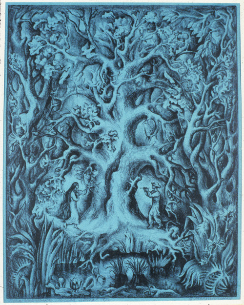 Illustration of Lesia Ukrainka's Lisova Pisnia (Forest Song)
