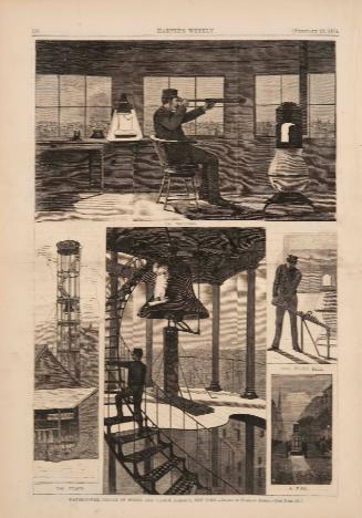 Watch-Tower, Corner of Spring and Varick Streets, New York from Harper's Weekly