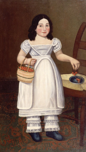 Girl in White with Cherries